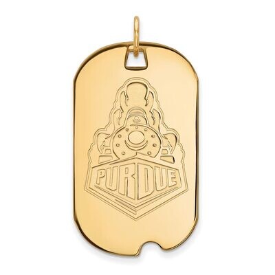 Purdue Large Dog Tag 10k Yellow Gold 1Y057PU, MPN: 1Y057PU, 886774820262