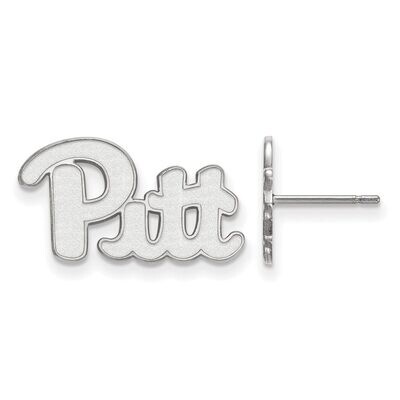 University of Pittsburgh Small Post Earrings 14k White Gold 4W065UPI, MPN: 4W065UPI, 886774853239
