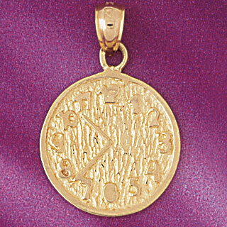 Dazzlers Jewelry Clock Pendant Necklace Charm Bracelet in Yellow, White or Rose Gold 6574, MPN: DZ-…