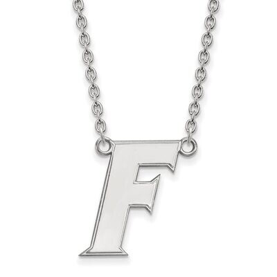 University of Florida Large Pendant with Chain Necklace 14k White Gold 4W066UFL-18, MPN: 4W066UFL-1…