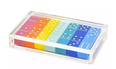 Tizo Acrylic Lucite Domino Set Multi Color HA115MCDM, MPN: HA115MCDM,