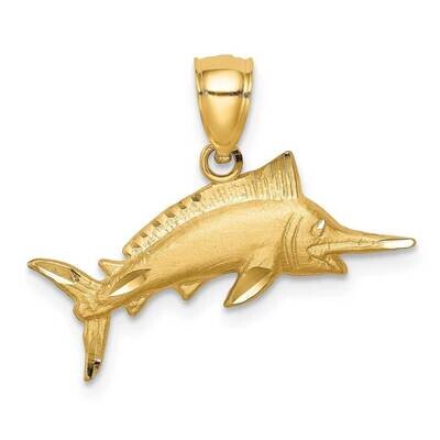 Sailfish Pendant 14k Gold Diamond-cut C4592, MPN: C4592, 883957223230