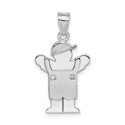 AAA Diamond Kid Pendant 14k White Gold XK440AAA, MPN: XK440AAA, 883957116785