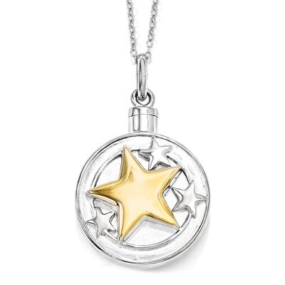 Your Brightest Star Ash Holder 18 Inch Necklace Sterling Silver Gold-plated QSX574, MPN: QSX574, 88…