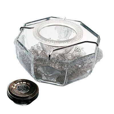 Versace Medusa Lumiere Caviar Bowl with insert Crystal 3 pieces, MPN: 20665-110835-45365, 790955234…
