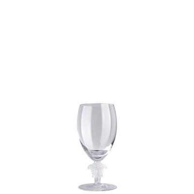 Versace Medusa Lumiere 2 Short Stem Clear White Wine 6 1/4 Inch, MPN: 69129-110835-40300, 790955079…