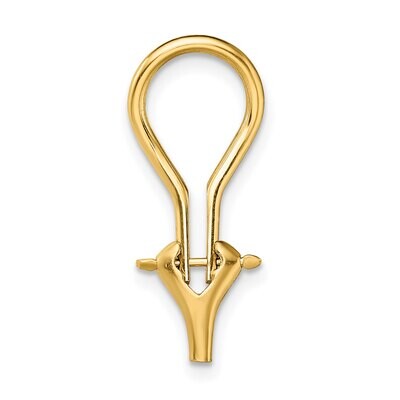 Heavyweight Omega Clip Component 14k Yellow Gold YG754, MPN: YG754,