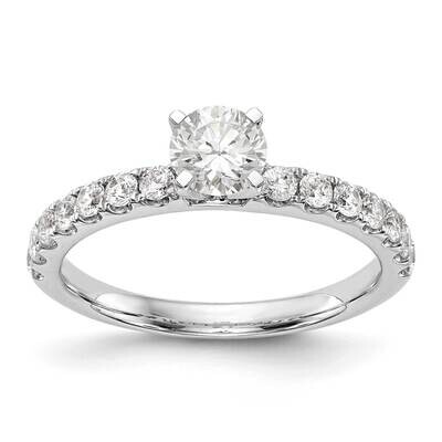Diamond Vs/Si, D E F, Peg Set Engagement Ring 14k White Gold True Origin Lab Grown RM2927E-049-WLD,…