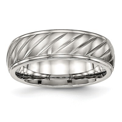 Grooved Ring Stainless Steel Brushed and Polished SR490, MPN: SR490, 886774527703