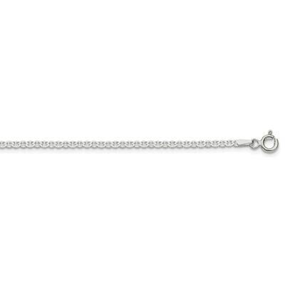 2.25mm Flat Anchor Chain 24 Inch Sterling Silver QLFA050-24, MPN: QLFA050-24,