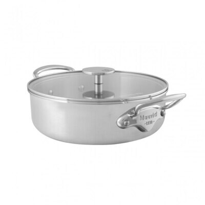 Mauviel M&#39;Urban 3 Rondeau with Glass Lid 28cm 503079