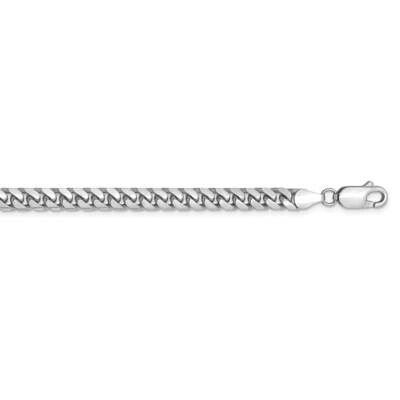 4.3mm Solid Miami Cuban Chain 18 Inch 14k White Gold DCU140W-18, MPN: DCU140W-18, 883957177182