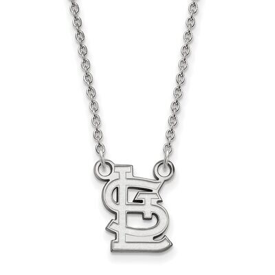 Saint Louis Cardinals Small Pendant with Chain Necklace 14k White Gold 4W052CRD-18, MPN: 4W052CRD-1…