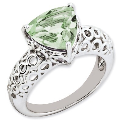 Green Quartz Ring Sterling Silver QR3182AG, MPN: QR3182AG, 883957363301