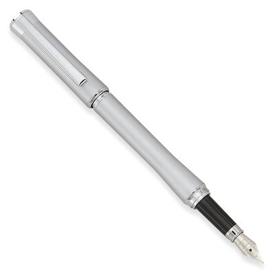 Charles Hubert Brushed Silver-tone Fountain Pen GM9175, MPN: GM9175, 811233018324