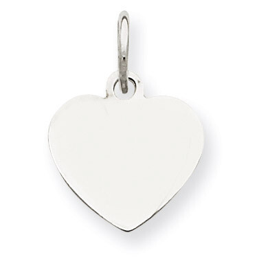 Heart Disc Charm Engravable Sterling Silver QM389/18, MPN: QM389/18, 883957584911
