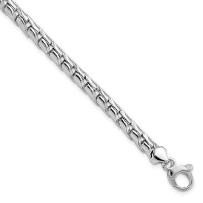 Fancy Stampato Bracelet 14k White Gold Polished FB1918-7.5, MPN: FB1918-7.5, 883957812939