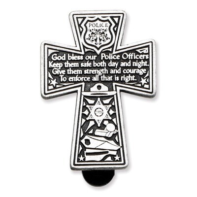 Policemans Prayer Cross Visor Clip GM17367, MPN: GM17367, 785525064248