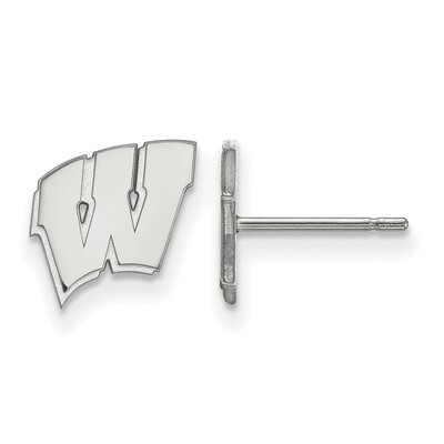 University of Wisconsin x-Small Post Earrings Sterling Silver SS008UWI, MPN: SS008UWI, 886774718934