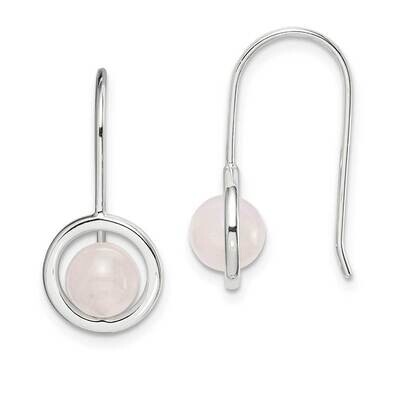Pink Chalcedony Dangle Earrings Sterling Silver QE14744, MPN: QE14744, 886774089614