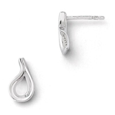 Earrings Sterling Silver Diamond QW301, MPN: QW301, 886774234120