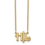 Horizontal Script Initials Necklace Gold-plated  XNA903GP, MPN: XNA903GP,