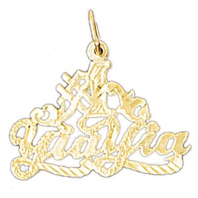 Dazzlers Jewelry Yiayia Pendant Necklace Charm Bracelet in Yellow, White or Rose Gold 10575, MPN: D…