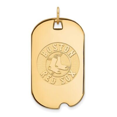 Boston Red Sox Large Dog Tag 10k Yellow Gold 1Y028RSO, MPN: 1Y028RSO, 886774814452