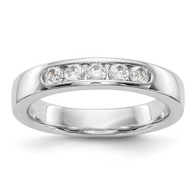 5-Stone Diamond Channel Band 14k White Gold RM3275B-035-WAA, MPN: RM3275B-035-WAA,