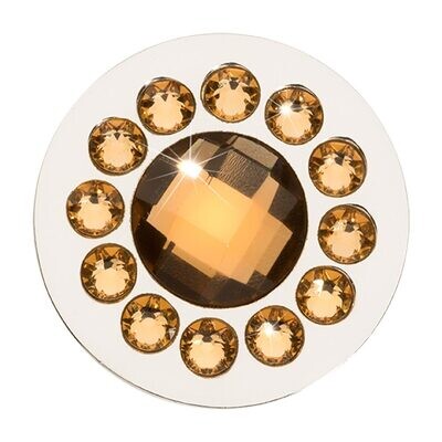 Nikki Lissoni Chic Bronze Mirror Glass Gold-plated 33mm Coin C1624SM, MPN: C1624SM, 8719075304150