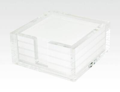 Tizo Acrylic Coaster White Set HA110WHCO, MPN: HA110WHCO,