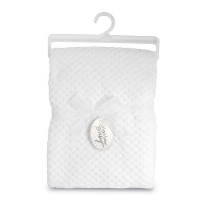 White Bumpy Corn Fleece Baby Blanket GM15946, MPN: GM15946, 737505046539