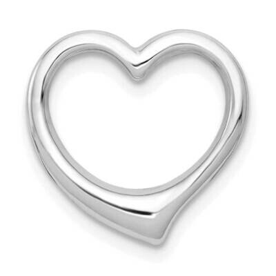 Heart Chain Slide 10k White Gold Polished 10C2918W, MPN: 10C2918W,