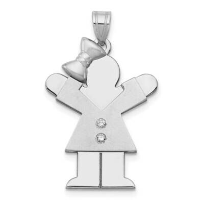 AAA Diamond Kid Pendant 14k White Gold XK445AAA, MPN: XK445AAA, 883957116884