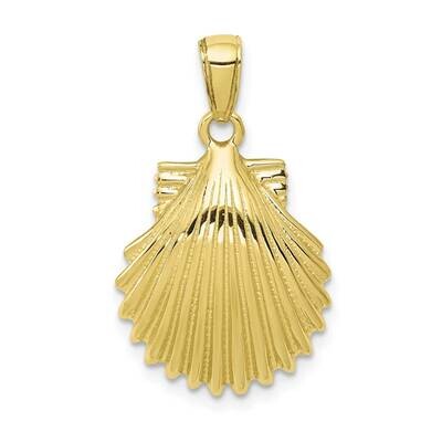 Scallop Shell Pendant 10k Gold 10K2919, MPN: 10K2919,