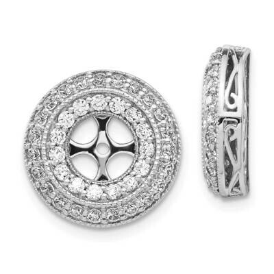 Fancy Diamond Earring Jackets 14k White Gold EJM5311-150-WA, MPN: EJM5311-150-WA, 883957662183