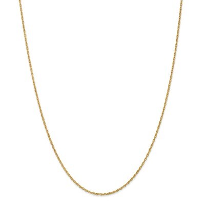 Leslie&#39;s 1.3mm Heavy-Baby Rope Chain 20 Inch 18k Gold HB-18LP10-20, MPN: 18LP10-20, 191101177323