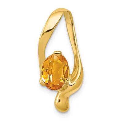 8x6mm Oval Citrine Slide 14k Gold PM5239-CI-Y, MPN: PM5239-CI-Y, 883957270388