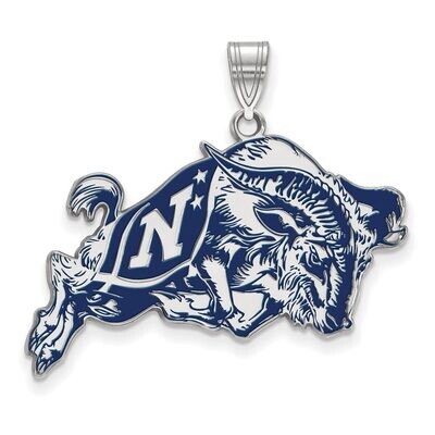 Navy Extra Large Enamel Pendant Sterling Silver SS034USN, MPN: SS034USN, 886774702605