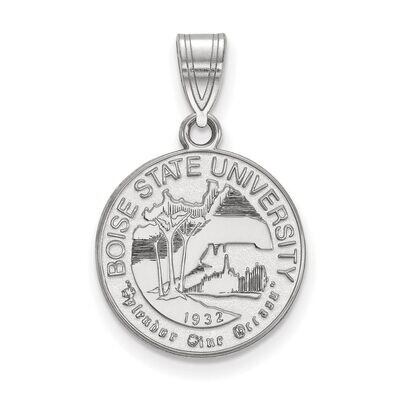 Boise State University Medium Crest Pendant Sterling Silver SS007BOS, MPN: SS007BOS, 886774679044