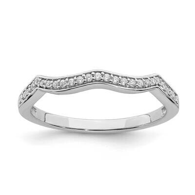 Contoured Diamond Band 14k White Gold RM6427B-010-WAA, MPN: RM6427B-010-WAA,