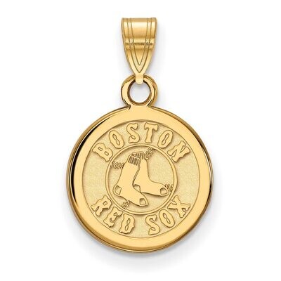 Boston Red Sox Small Disc Pendant 14k Yellow Gold 4Y037RSO, MPN: 4Y037RSO, 886774880075