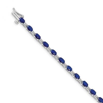Sapphire Bracelet 14k White Gold Diamond BM4481-SA-010-WA, MPN: BM4481-SA-010-WA, 883957535562