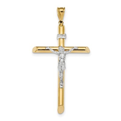 Crucifix Pendant 14k Two-Tone Gold Polished K6285, MPN: K6285, 883957755052