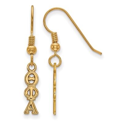 Theta Phi Alpha Small Dangle Earrings Gold-plated Silver GP026TPA, MPN: GP026TPA, 886774930039