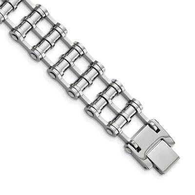 8.5 Inch Bracelet Stainless Steel Polished SRB188-8.5 by Chisel, MPN: SRB188-8.5, 883957745565