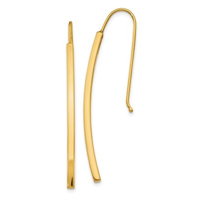 Leslie&#39;s Dangle Bar Earrings 14k Gold Polished HB-LE1720, MPN: LE1720, 191101760235
