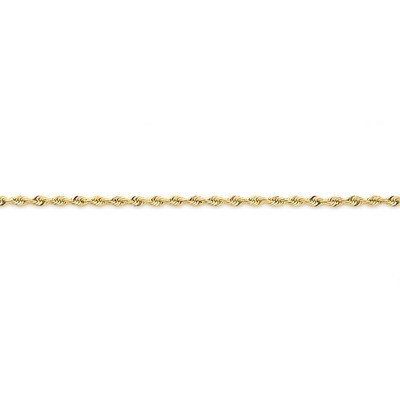 2.25mm Diamond-cut Quadruple Rope Chain 8 Inch 14k Gold QTR018-8, MPN: QTR018-8, 886774397917