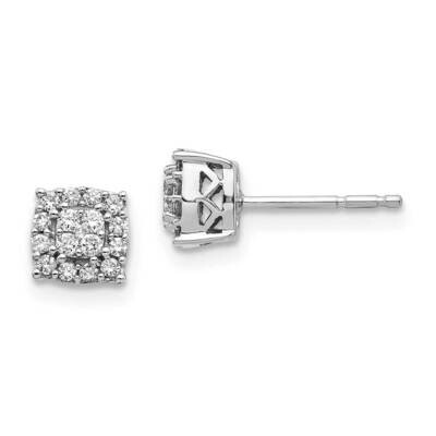 Earrings 14k White Gold Diamond EM5473-025-WA, MPN: EM5473-025-WA, 883957273228
