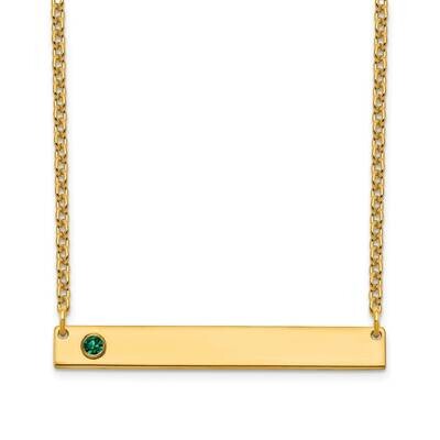 1 Birthstone Medium Bar Necklace Gold-plated  XNA1085/1GP, MPN: XNA1085/1GP, 191101988974